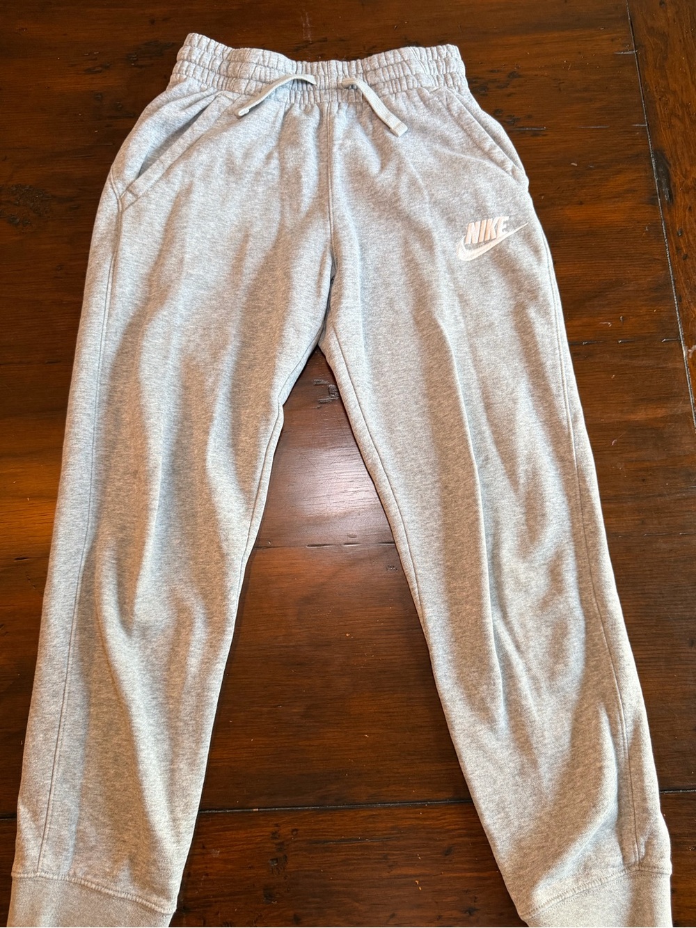 Nike Grey Fleece Jogger Sweatpants Size Youth Medium